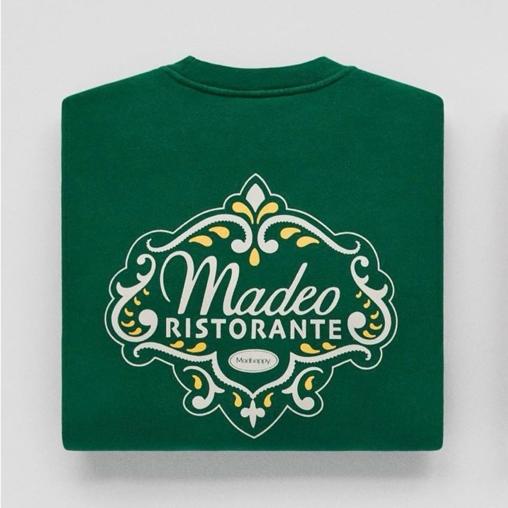 Madhappy X Madeo Ristorante Crewneck in GREEN